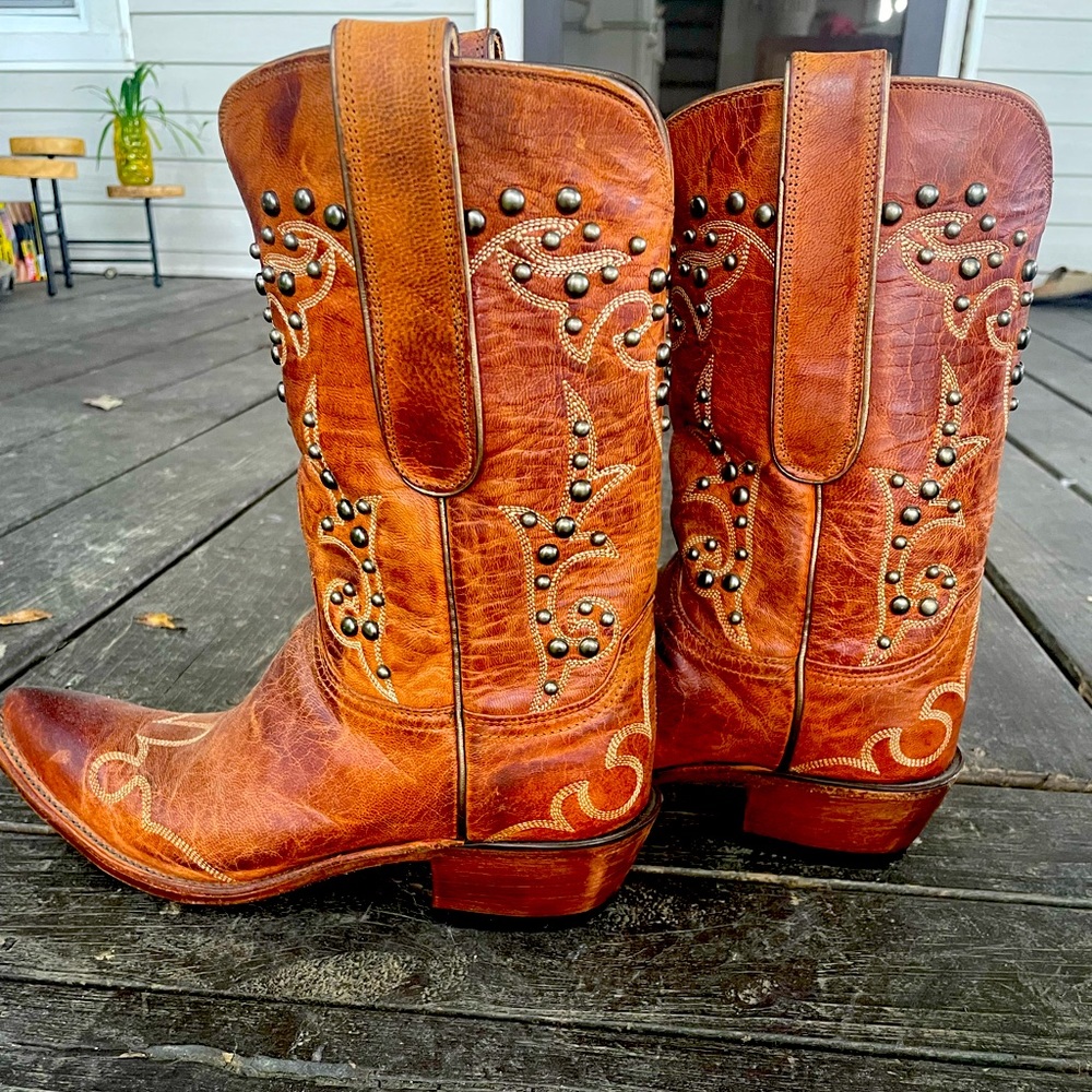 Lucchese studded boots size 7